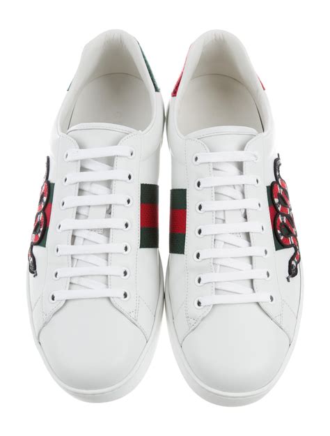 gucci snake horseshoe transparent|Gucci ace watersnake trim.